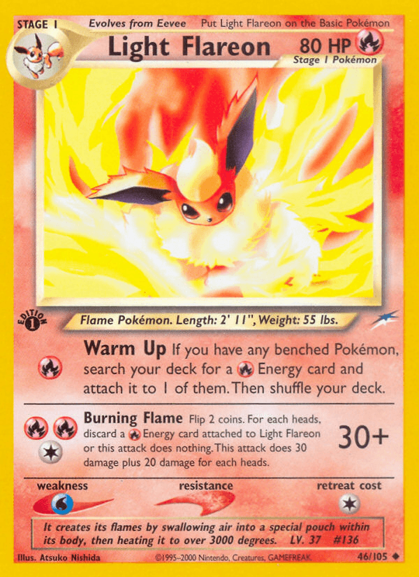 Light Flareon (46/105) [Neo Destiny 1st Edition]