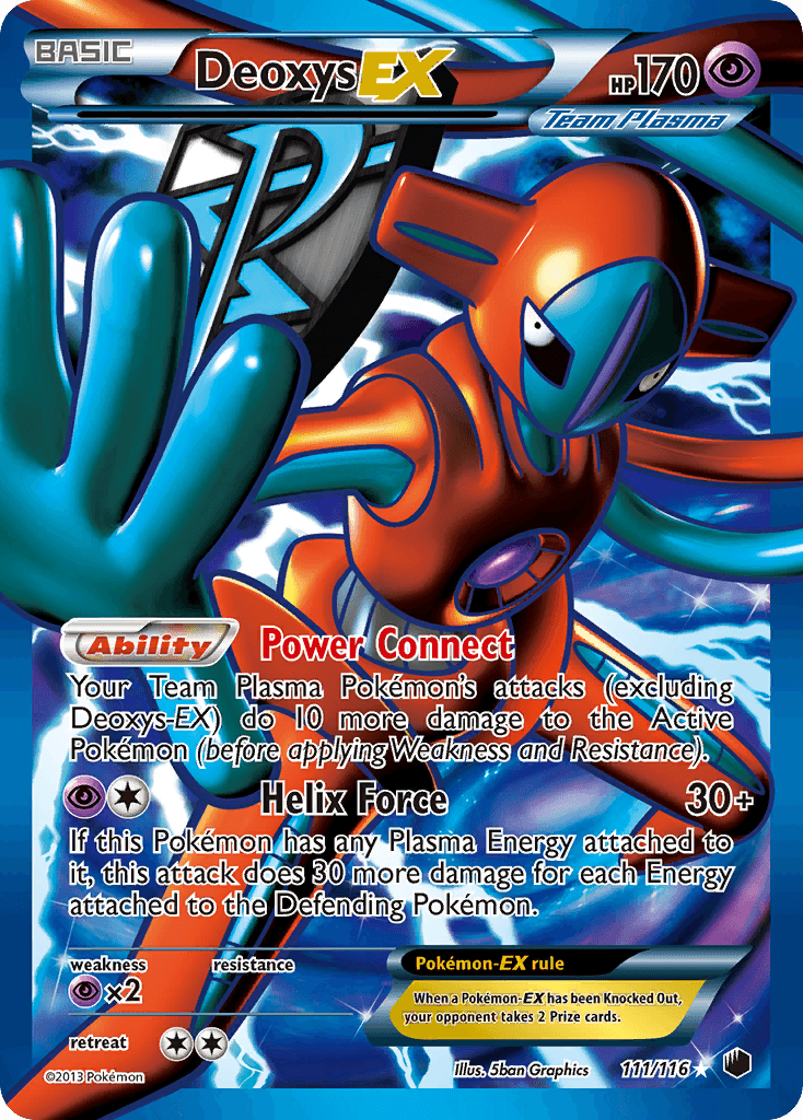 Deoxys EX (111/116) [Black & White: Plasma Freeze]
