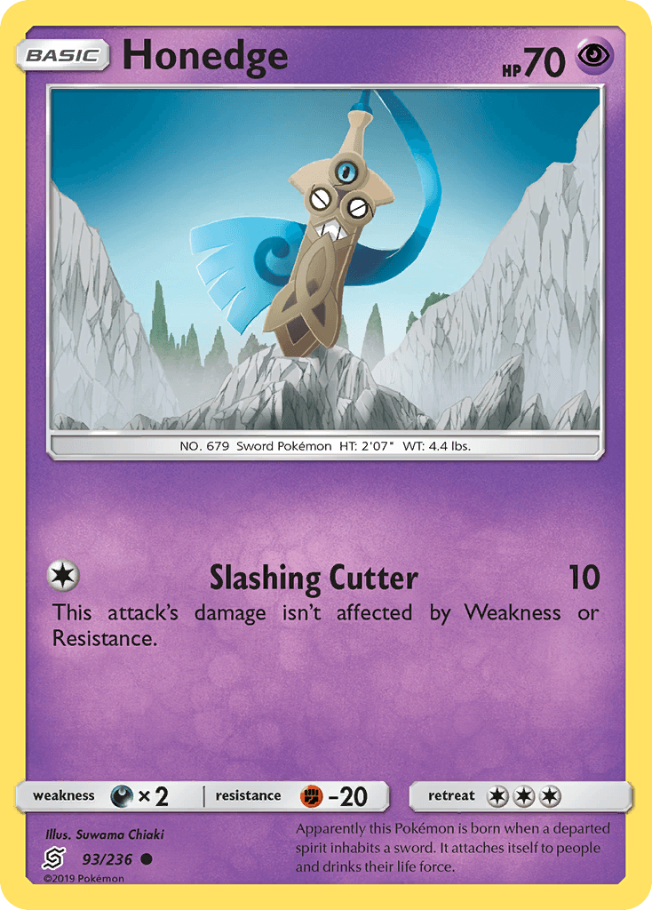 Honedge (93/236) [Sun & Moon: Unified Minds]
