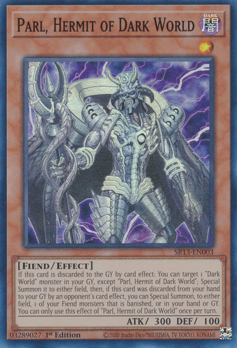 Parl, Hermit of Dark World [SR13-EN003] Super Rare