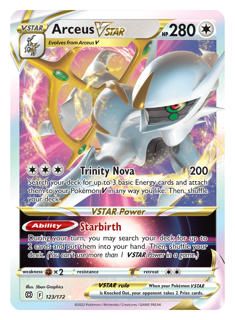 Arceus VSTAR (123/172) (Jumbo Card) [Sword & Shield: Brilliant Stars]