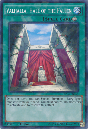 Valhalla, Hall of the Fallen [BP03-EN154] Shatterfoil Rare