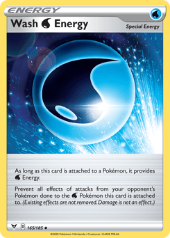 Wash Water Energy (165/185) [Sword & Shield: Vivid Voltage]