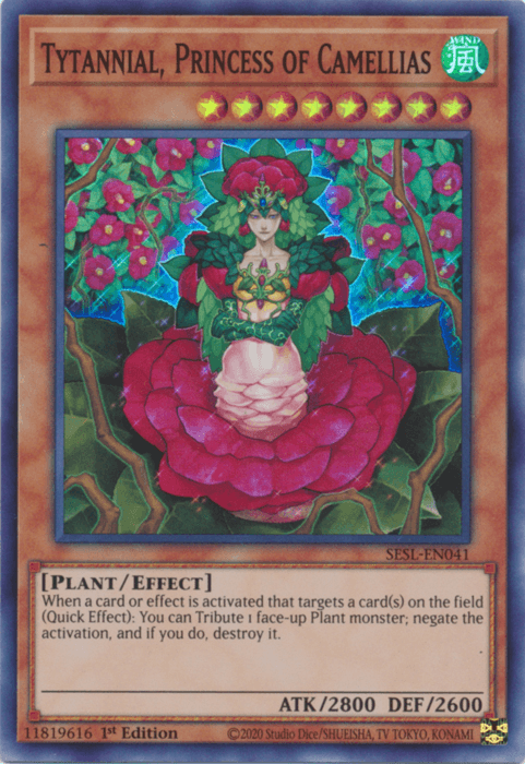 Tytannial, Princess of Camellias [SESL-EN041] Super Rare
