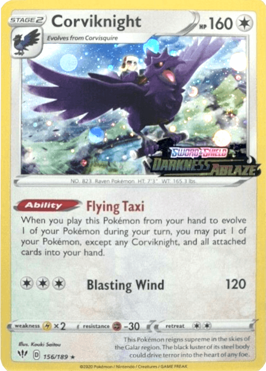 Corviknight (156/189) (Cosmos Holo) [Sword & Shield: Darkness Ablaze]