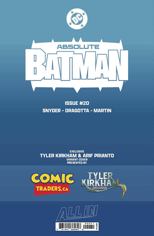 ABSOLUTE BATMAN #20 TYLER KIRKHAM EXCLUSIVE VAR (05/13/2026)