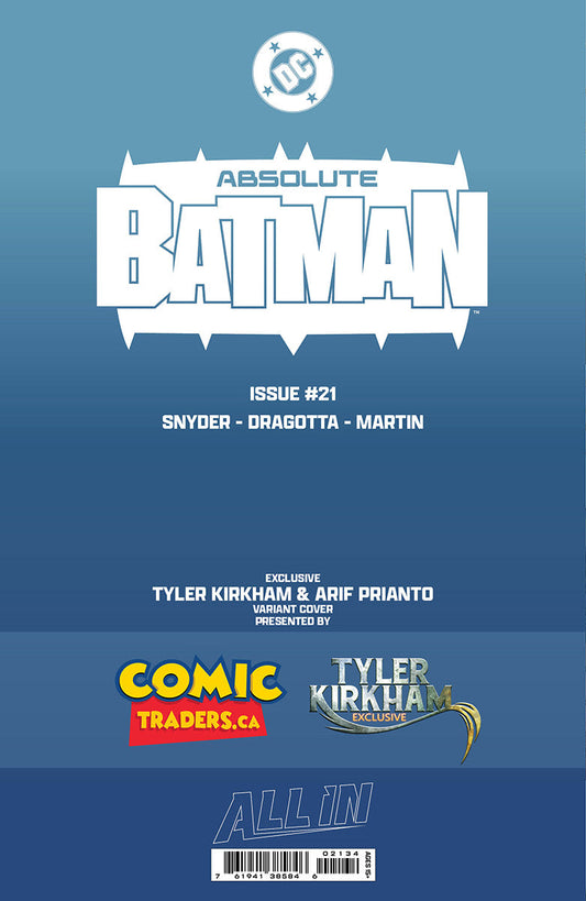 ABSOLUTE BATMAN #21 TYLER KIRKHAM EXCLUSIVE BATTLE DAMAGED DEATHSTROKE VAR (06/17/2026)