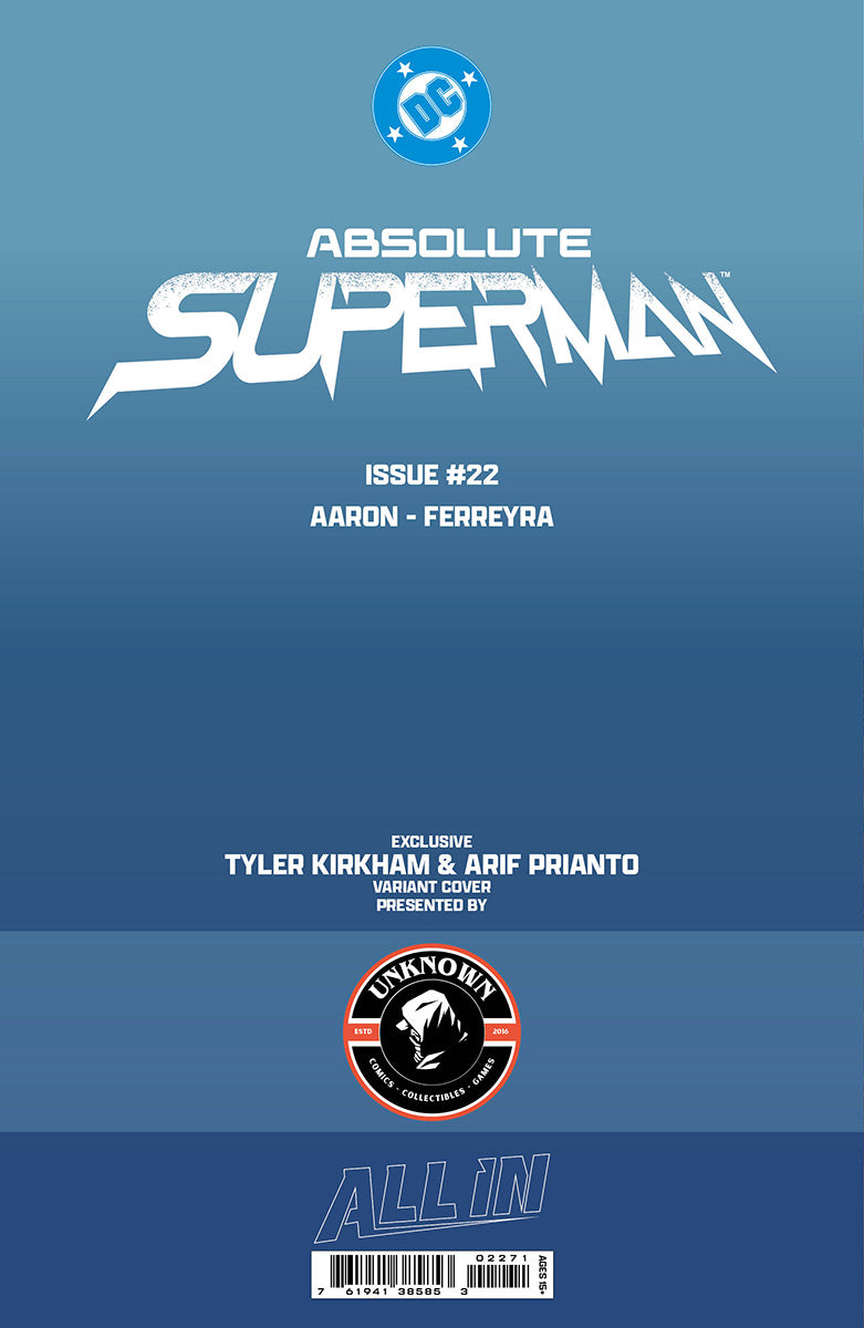 [FOIL] ABSOLUTE SUPERMAN #22 TYLER KIRKHAM BATTLE DAMAGED VIRGIN VAR (08/05/2026)
