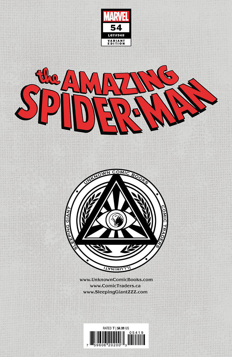 [2 Pack] Amazing Spider-Man #54 Unknown Comics Saowee Exclusive Var (07/31/2024)