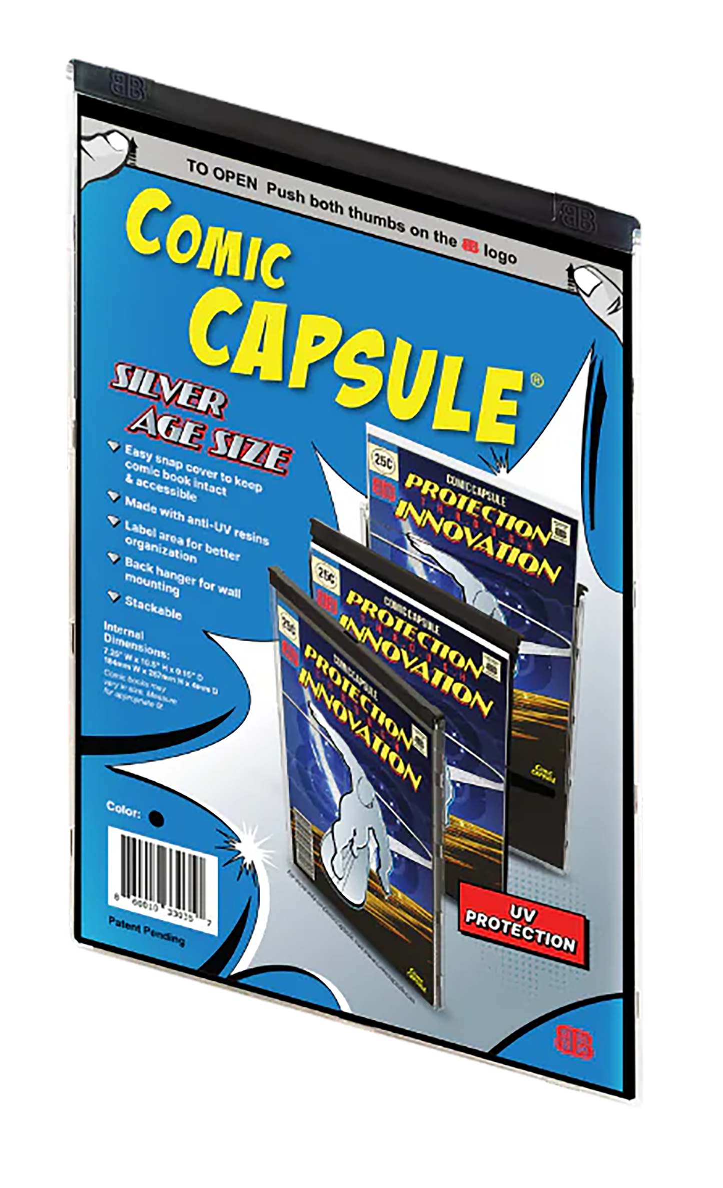 Comic Capsule - Silver Age Size - Black