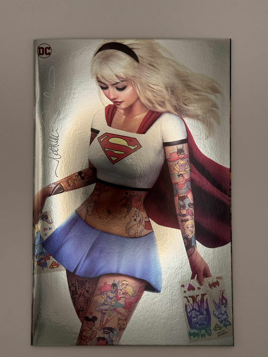 [Signed by Nathan Szerdy] [FOIL] ACTION COMICS PRESENTS DOOMSDAY SPECIAL #1 (ONE SHOT) NATHAN SZERDY (616) EXCLUSIVE TATTOO FOIL NYCC VIRGIN VAR [IN STOCK]