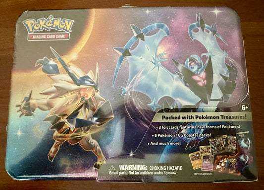 2018 Pokémon TCG Collector's Chest Tin Featuring Solgaleo and Lunala - Sealed