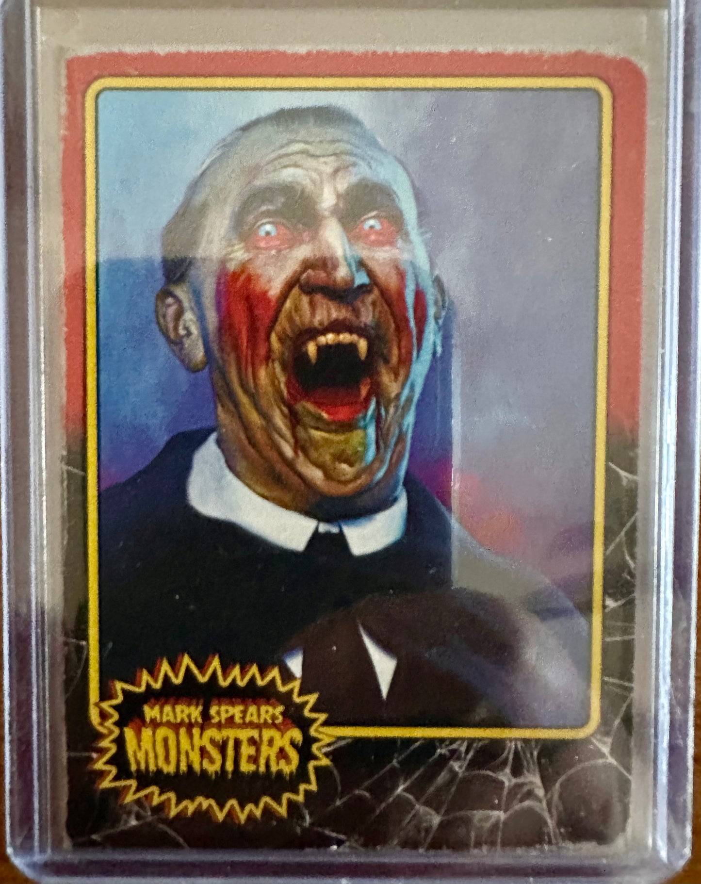 Mark Spears Monsters Series 2 Trading Card - Distressed #46 Dracula Thirsts
