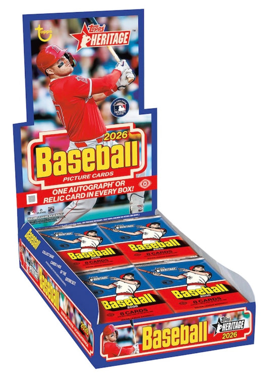 2026 Topps Heritage Baseball Factory Sealed Hobby Box