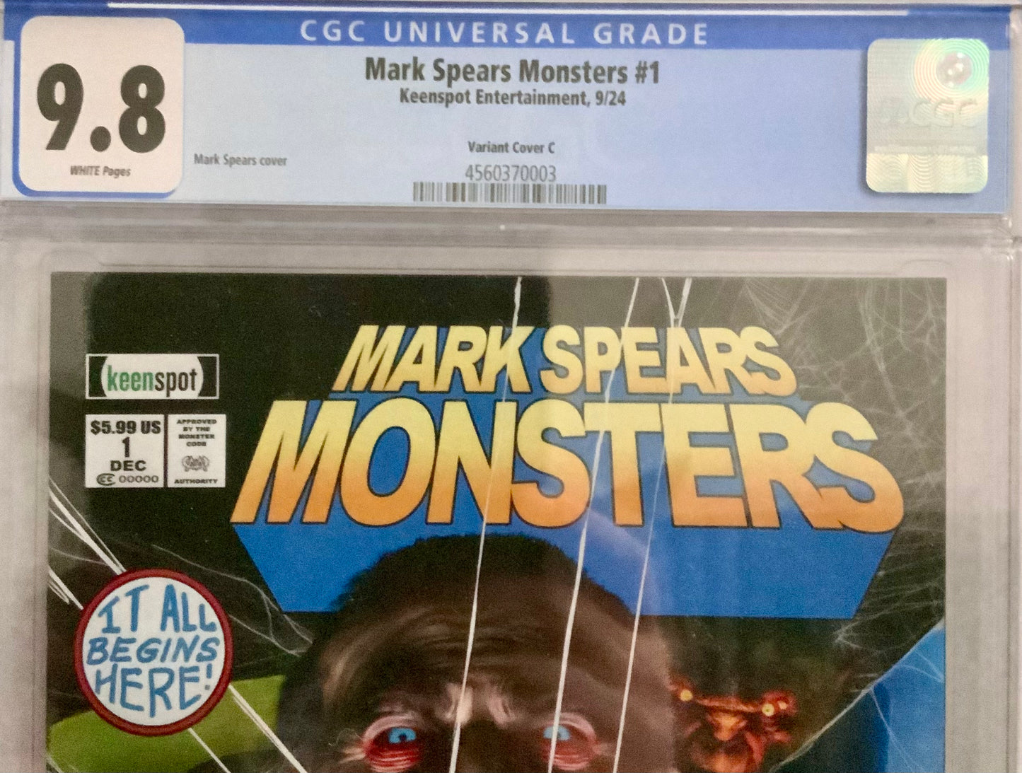 Mark Spears Monsters #1 - Cover C (The Guantlet) - CGC 9.8