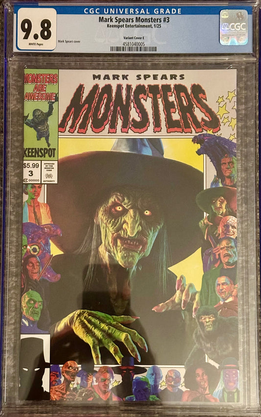 Mark Spears Monsters #3 - CGC 9.8 - Cover E