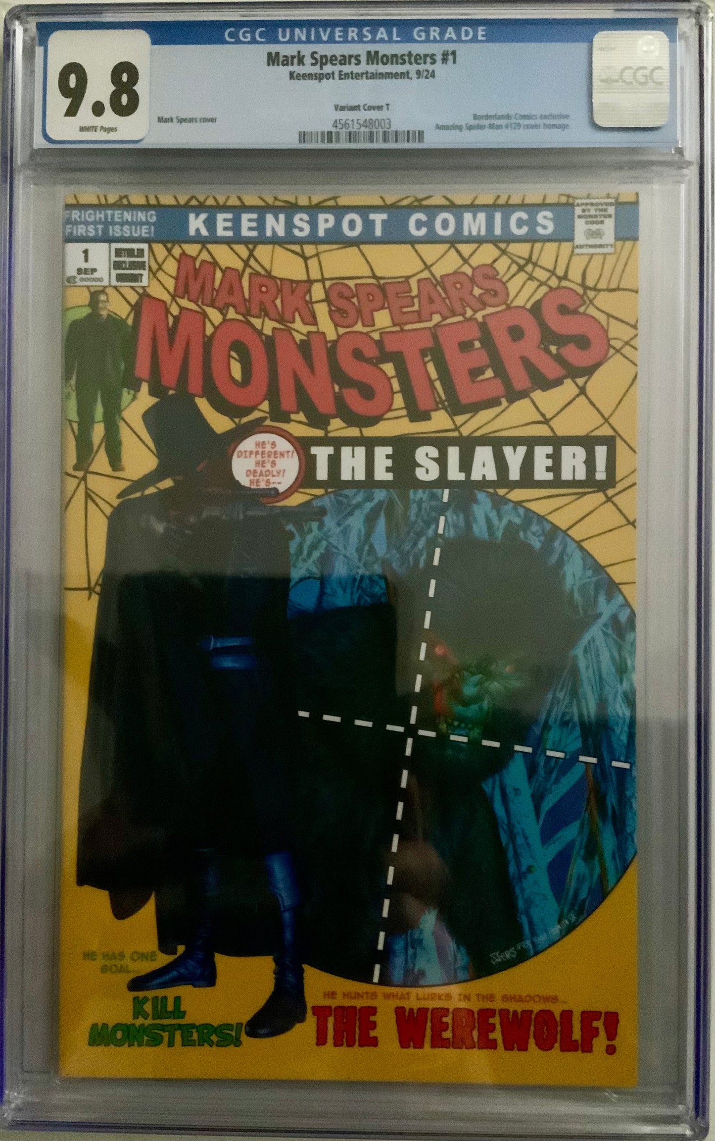 Mark Spears Monsters #1 - Cover T (Amazing Spider-Man #129 Homage) - CGC 9.8