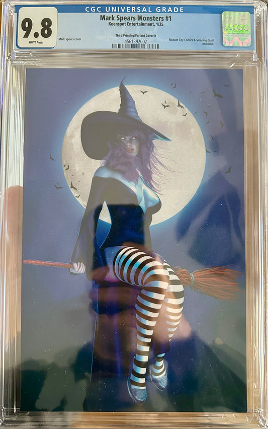 Mark Spears Monsters #1 - Third Printing Witch Cover K - CGC 9.8