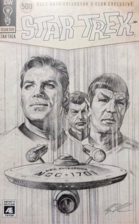 Star Trek #500 - Alex Ross Collector’s Club Exclusive Sketch Variant