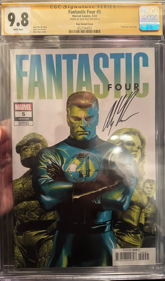 Fantastic Four #5 - CGC 9.8 SS - Signed by Alex Ross