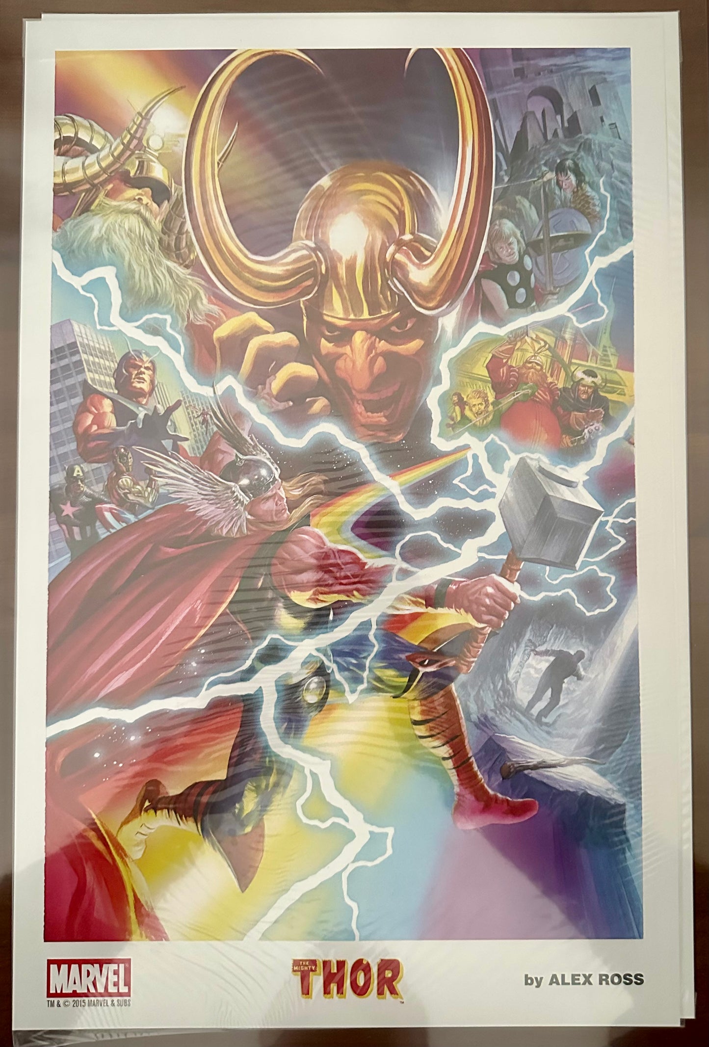The Mighty Thor - 11x17 Art Print - by Alex Ross
