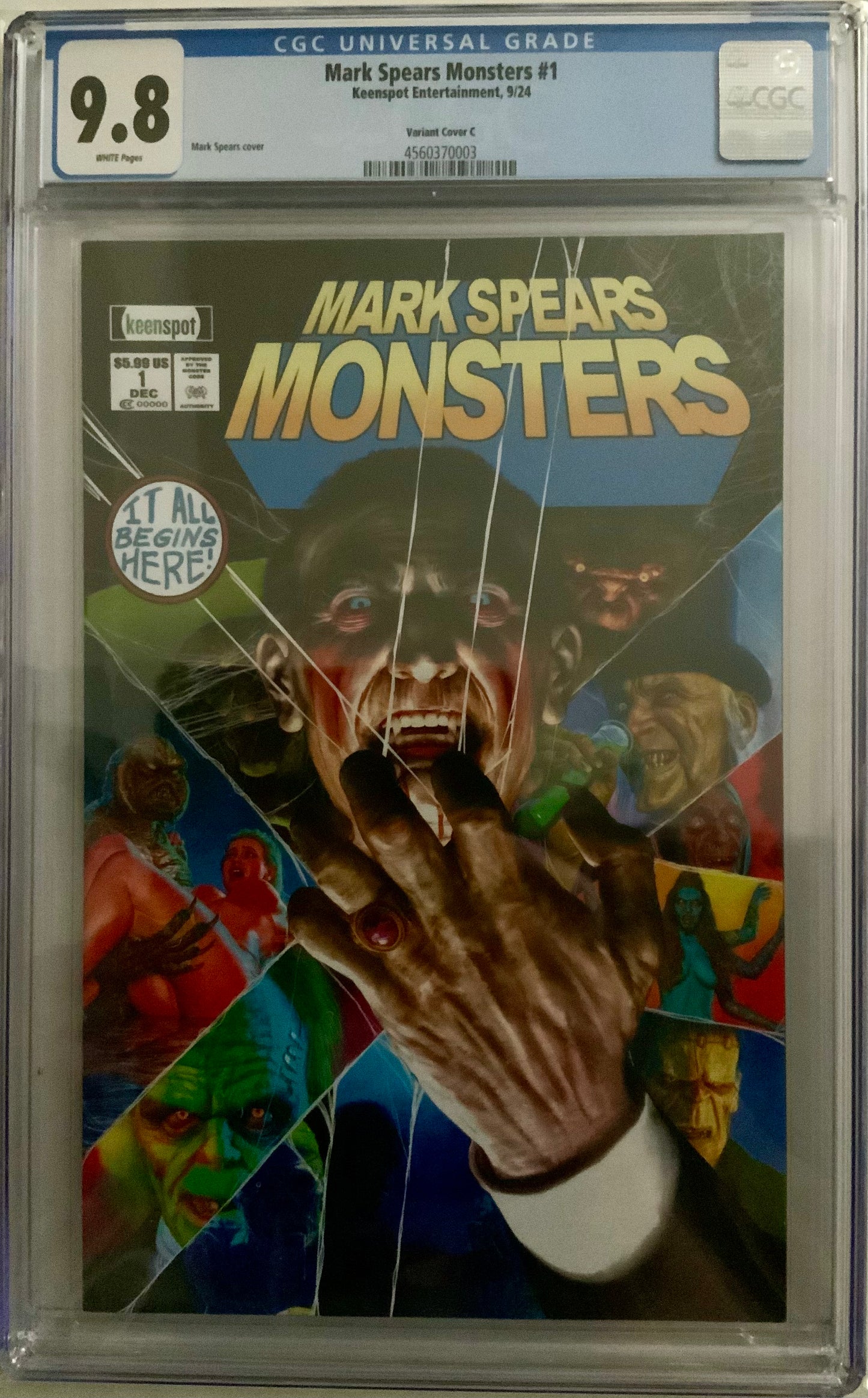 Mark Spears Monsters #1 - Cover C (The Guantlet) - CGC 9.8