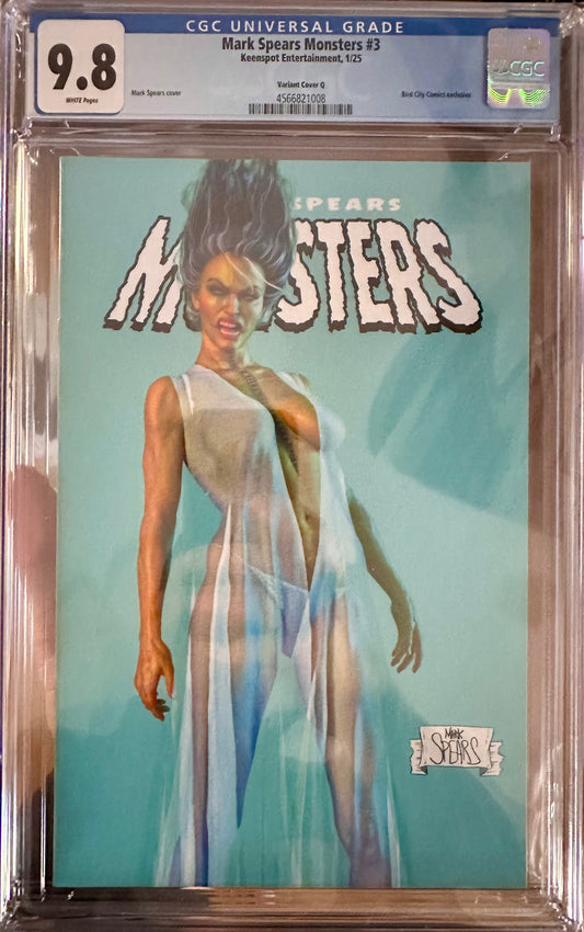 Mark Spears Monsters #3 - Bird City Comics Flip Cover Exclusive LTD to 600 - CGC 9.8