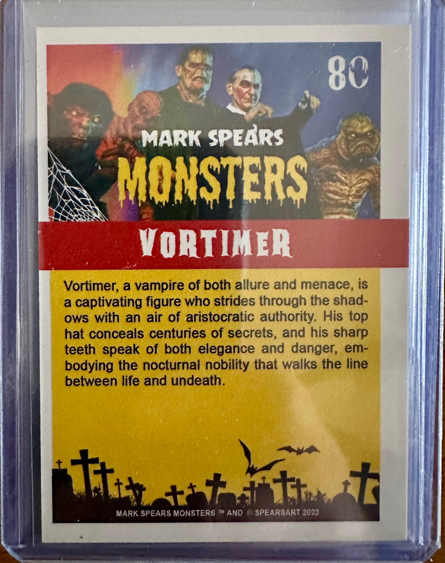 Mark Spears Monsters Series 2 Trading Card - #80 Vortimer