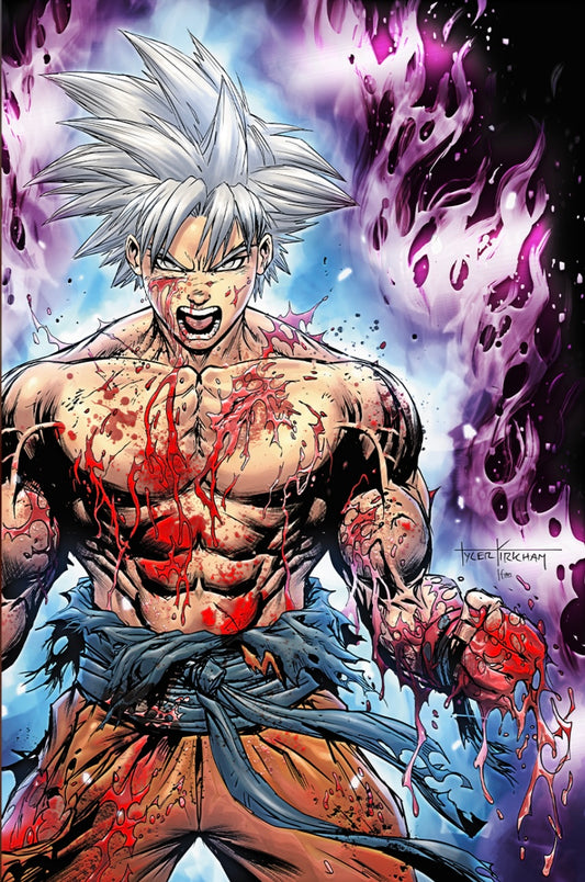 Ultra Instinct Specialty Battle Damage Goku Dragon Ball Z - 2025 Fan Expo Dallas Tyler Kirkham Variant - LTD to 25