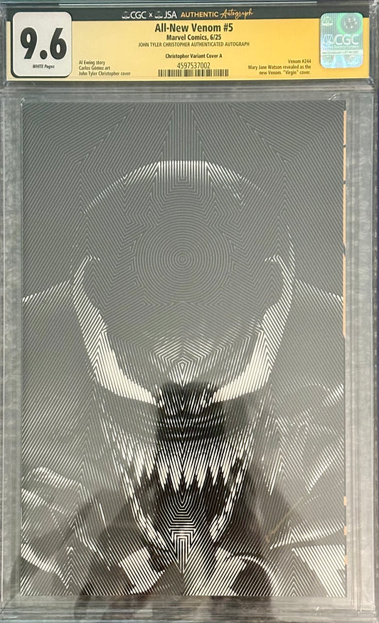 All New Venom #5 - CGC SS 9.6 - C2E2 John Tyler Christopher Signed Exclusive