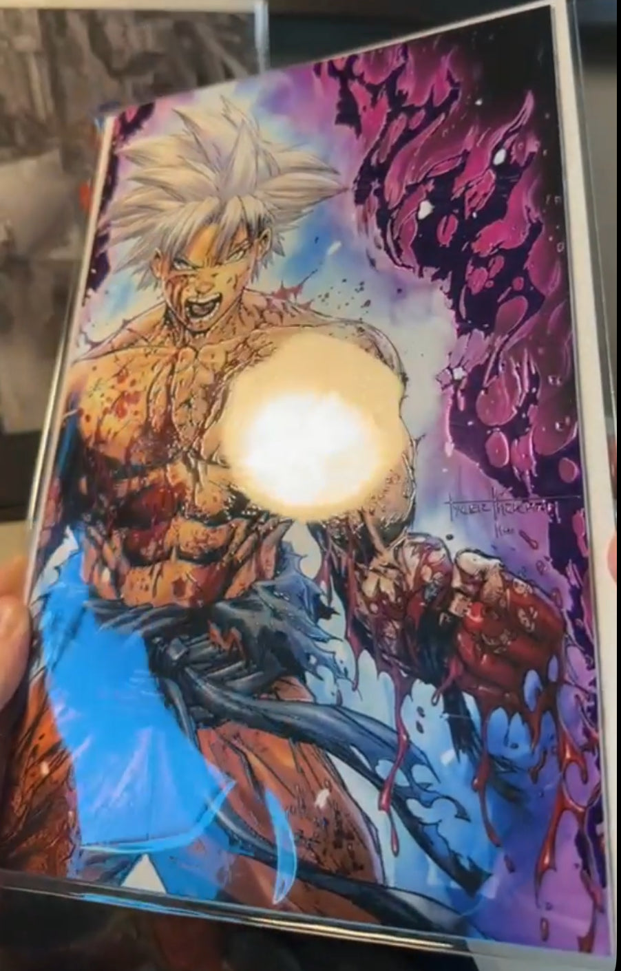 Ultra Instinct Specialty Battle Damage Goku Dragon Ball Z - 2025 Fan Expo Dallas Tyler Kirkham Variant - LTD to 25