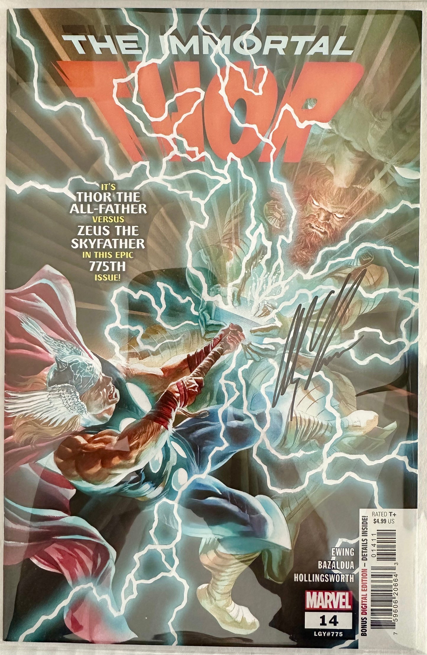 The Immortal Thor #14 - Alex Ross Variant - Signed by Alex Ross with COA