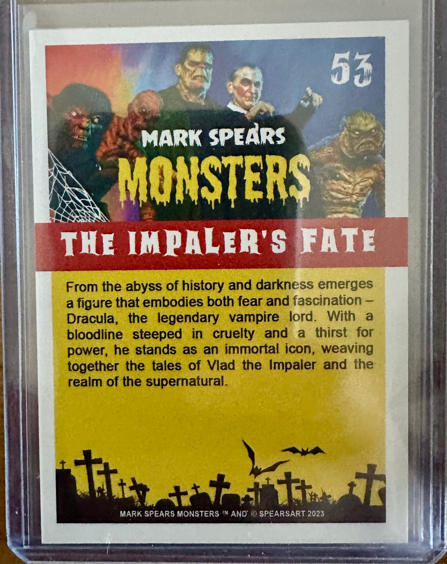 Mark Spears Monsters Series 2 Trading Card - #53 The Impaler’s Fate