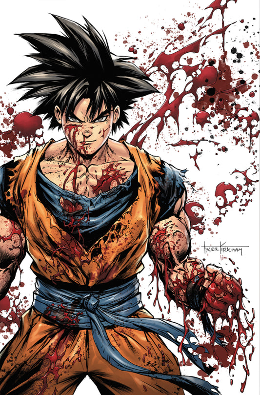 Battle Damage Goku - Dragonball Z - Tyler Kirkham 2025 Dallas Fan Expo White Variant