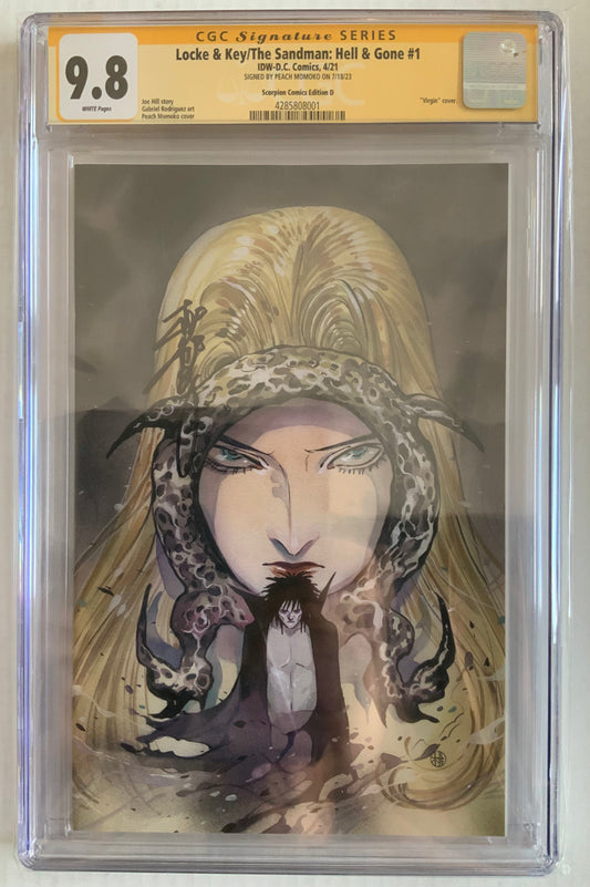 Locke & Key/The Sandman: Hell & Gone #1 - Virgin Variant - CGC SS 9.8 - Signed by Peach Momoko