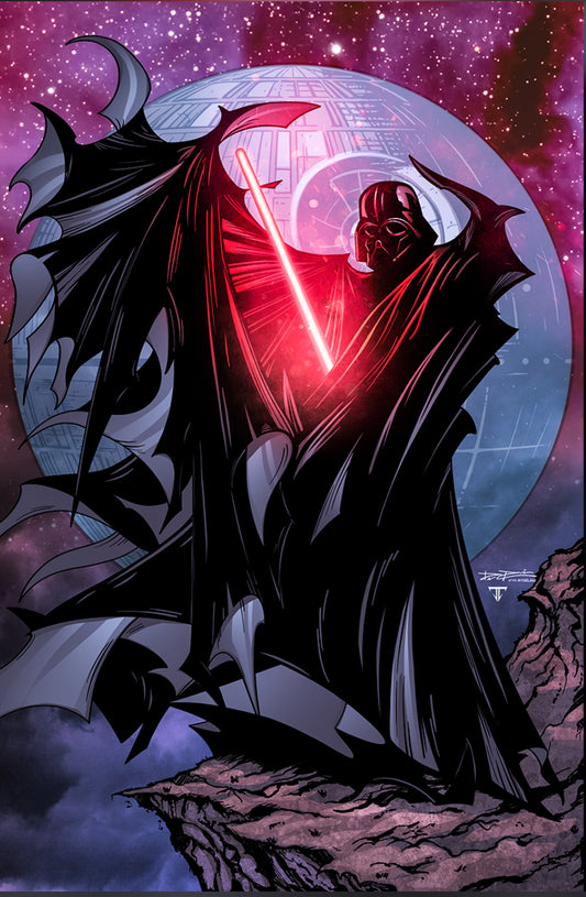 Fame: Hayden Christensen Vader Batman Death Star - 2025 Dallas Fan Expo Davis Rider Spot Foil Signed Edition