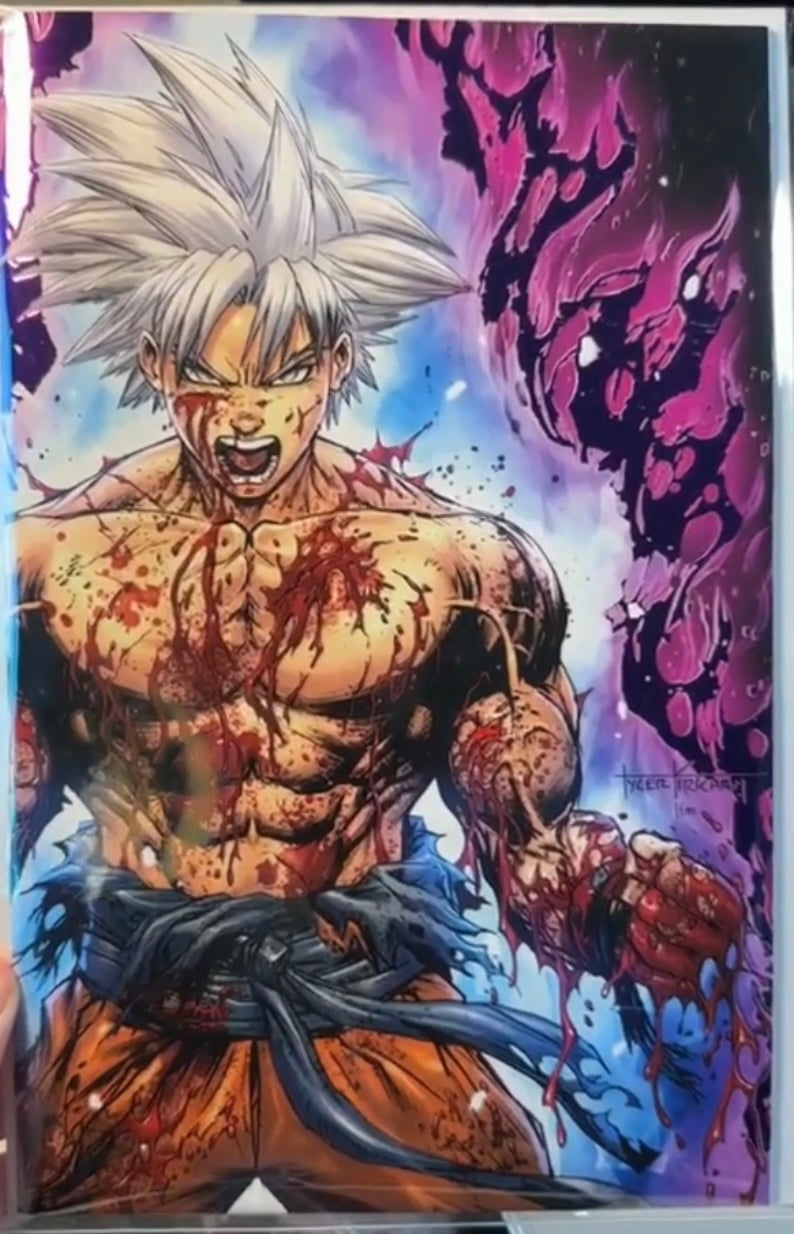 Ultra Instinct Specialty Battle Damage Goku Dragon Ball Z - 2025 Fan Expo Dallas Tyler Kirkham Variant - LTD to 25