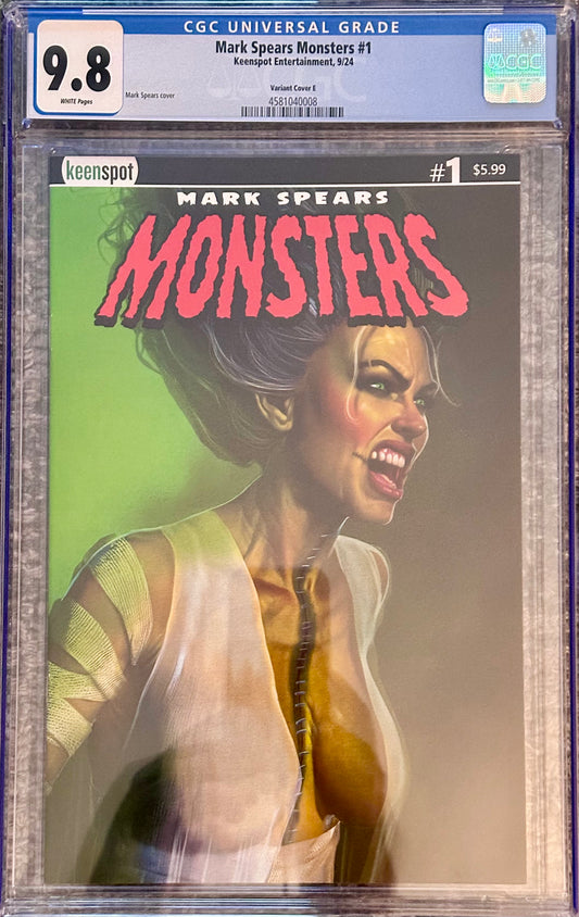Mark Spears Monsters #1 - CGC 9.8 - Cover E (Bridezilla)