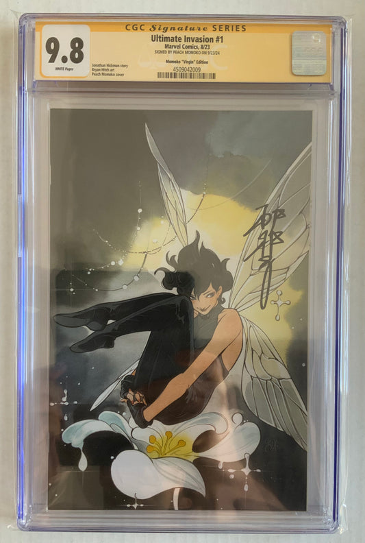 Ultimate Invasion #1 Virgin 1:100 Variant - CGC SS 9.8 - Signed by Peach Momoko