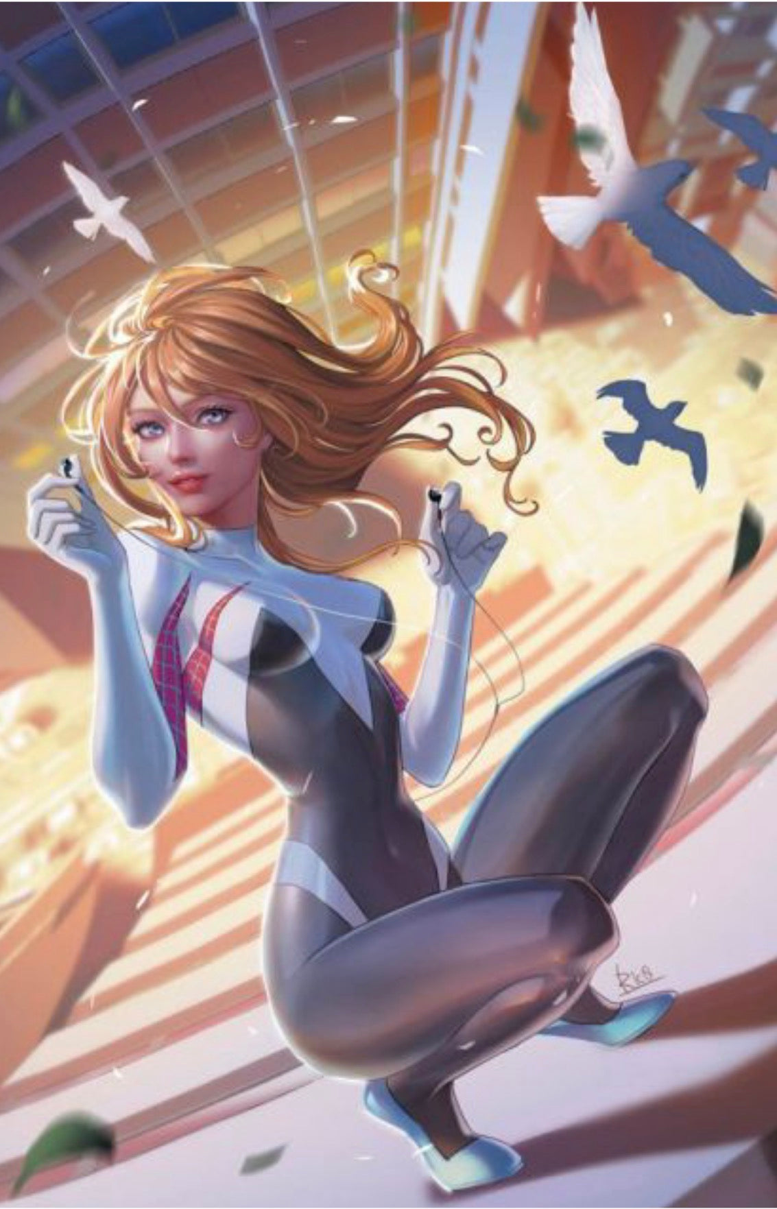 The Amazing Spider-Man #9 - Vol. 6 - R1cO Virgin Variant