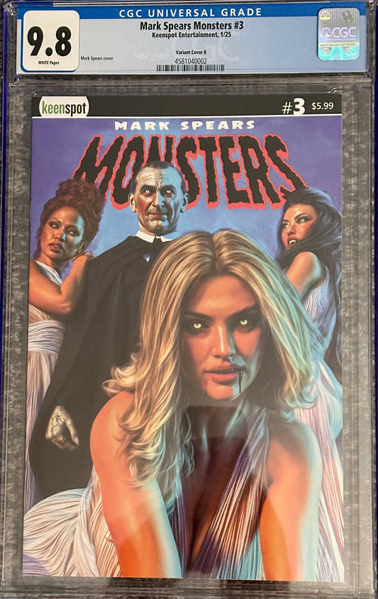 Mark Spears Monsters #3 - CGC 9.8 - Cover B