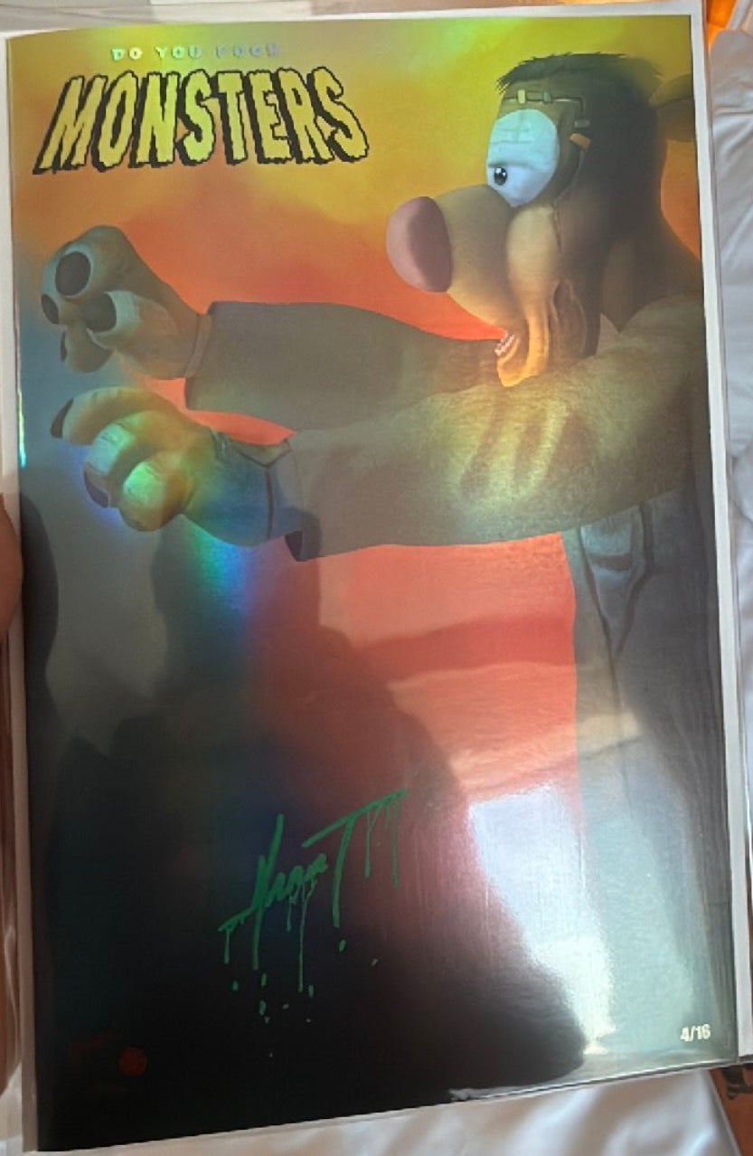 Do You Pooh? Monsters (Mark Spears Homage) Foil 2025 C2E2 Exclusive - Signed by Marat Mychaels - LTD to 16