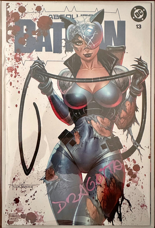 Absolute Batman #13 - Tyler Kirkham Battle Damage Variant - Signed by Nick Dragotta
