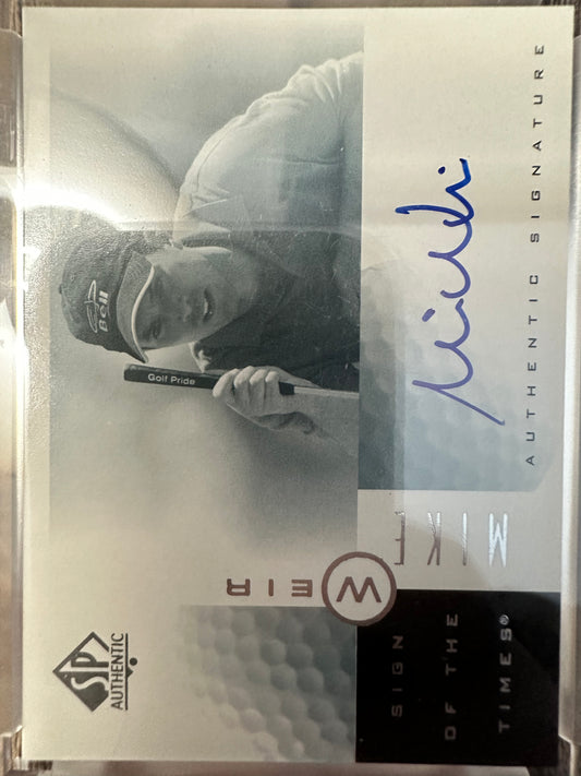 2002 Upper Deck SP Authentic Sign of the Times Auto Golf - Mike Weir