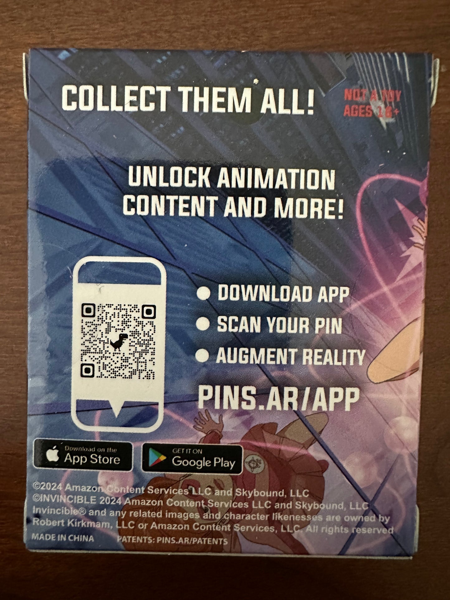 Invincible Atom Eve Collector’s Box Pinfinity Limited Edition AR-Enhanced Pin