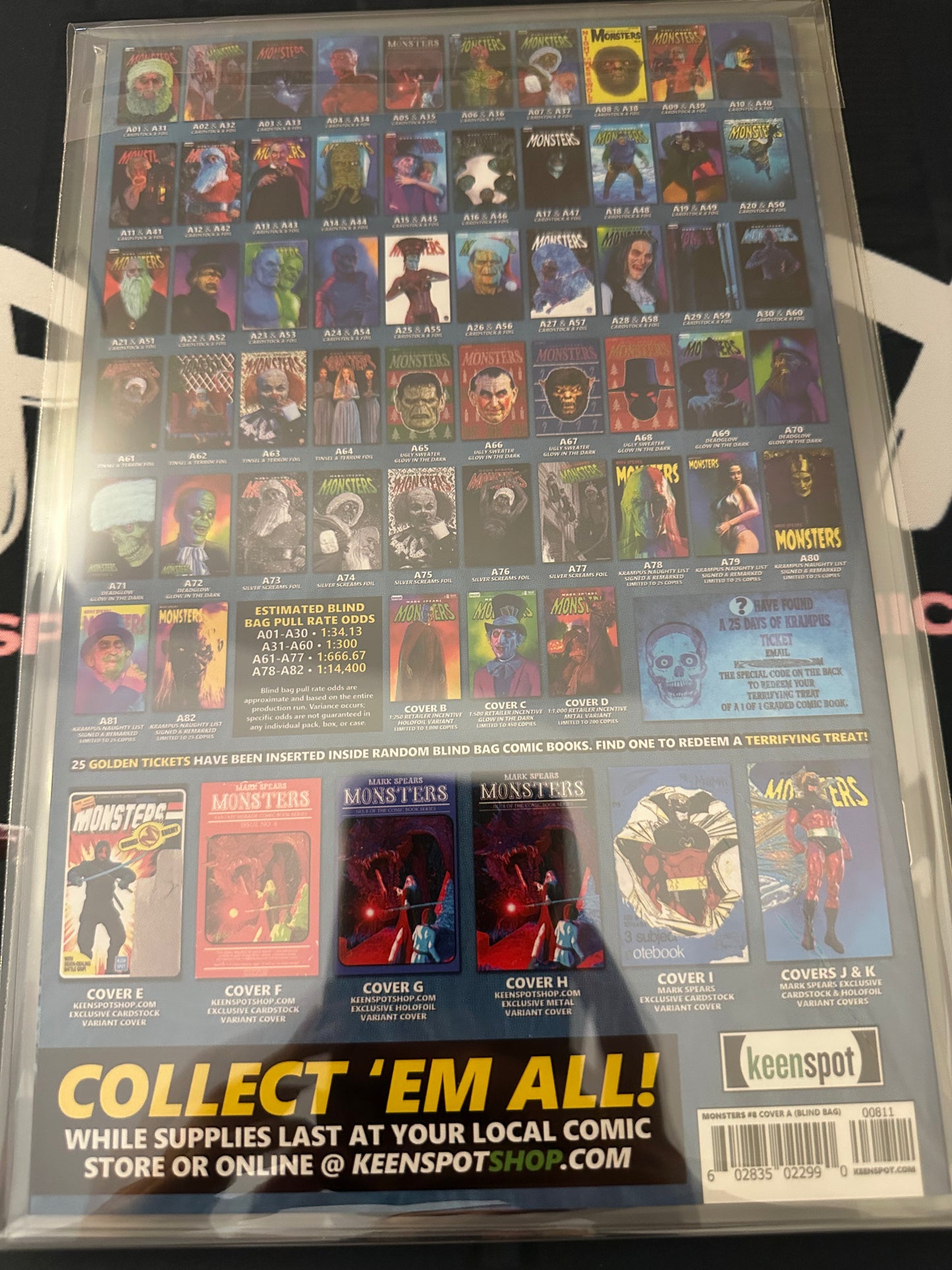 Mark Spears Monsters #8 - Cover A74 Silver Screams Foil