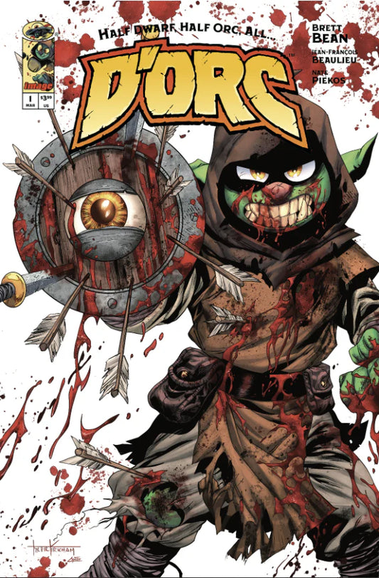 D’orc #1 - 3rd Print - Tyler Kirkham Battle Damage Megacon 2026 Trade/Virgin Exclusive Set
