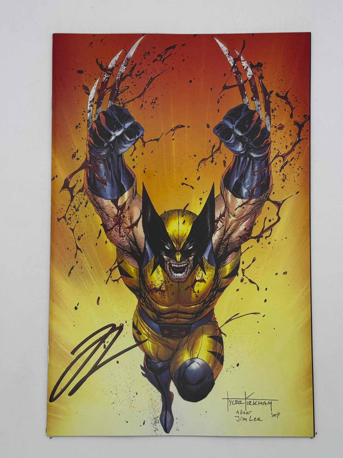 [Signed by Hickman] Wolverine: Revenge - Red Band #2 Virgin Unknown Comics Kirkham Exclusive Var Explicit Content [INST]