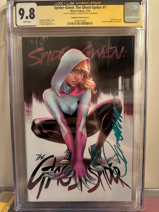 Spider-Gwen: The Ghost-Spider #1 - CGC SS 9.8 - Signed by J Scott Campbell
