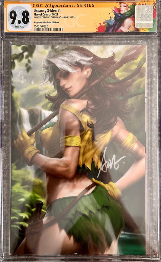 Uncanny X-Men #1 - Artgerm Collectibles Edition A - Signed by Stanley Artgerm Lau - CGC SS 9.8